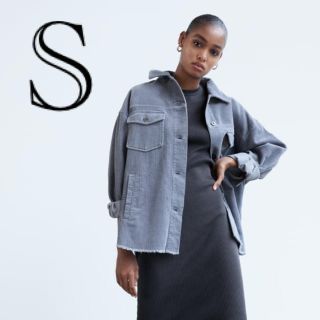 ザラ(ZARA)の新品　ZARA ザラ　コーデュロイ ジャケット　グレー　S(Gジャン/デニムジャケット)