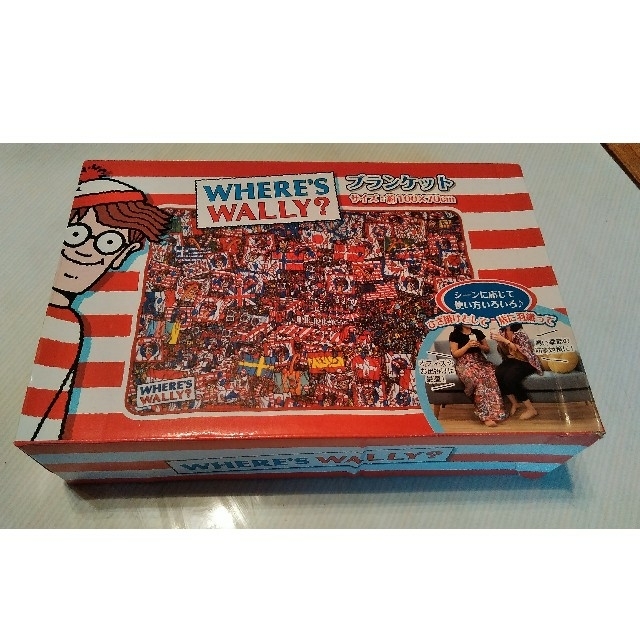 WOLY(ウォーリー)のWHERES WALLY?✨ウォーリーをさがせ！ブランケット🎶ドウシシャ エンタメ/ホビーのおもちゃ/ぬいぐるみ(キャラクターグッズ)の商品写真