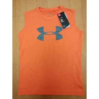 アンダーアーマー(UNDER ARMOUR)の送料無料　未使用タグ付き(^^♪　アンダーアーマー＊タンクトップ＊140(Tシャツ/カットソー)