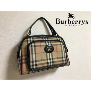 バーバリー(BURBERRY)の美品 Burberrys バーバリーズ ハンドバッグ 大判 ノバチェック(ハンドバッグ)