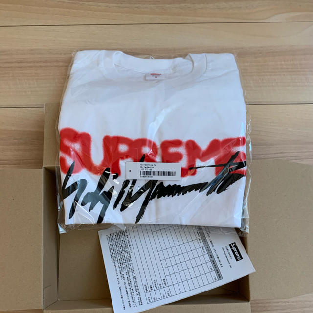 Supreme(シュプリーム)のyoji yamamoto logo tee  white Medium メンズのトップス(Tシャツ/カットソー(半袖/袖なし))の商品写真