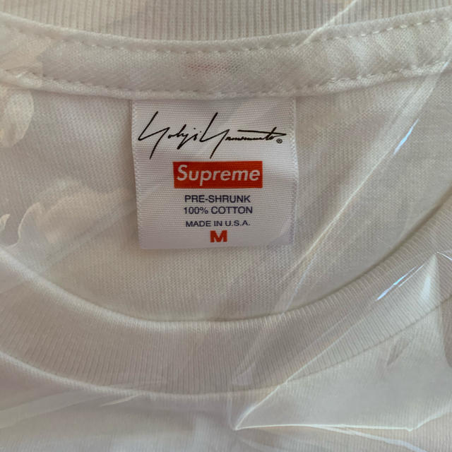 Supreme(シュプリーム)のyoji yamamoto logo tee  white Medium メンズのトップス(Tシャツ/カットソー(半袖/袖なし))の商品写真