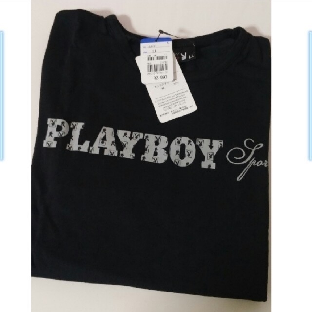 PLAYBOY(プレイボーイ)の【新品】PLAYBOY 長袖Tシャツ  LLサイズ レディースのトップス(Tシャツ(長袖/七分))の商品写真