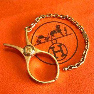 エルメス(Hermes)のエルメス　グローブホルダー　ゴールド　正規品(キーホルダー)