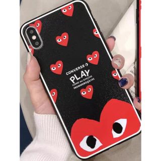 コムデギャルソン(COMME des GARCONS)のブラック　iPhoneケース　XS 用(iPhoneケース)