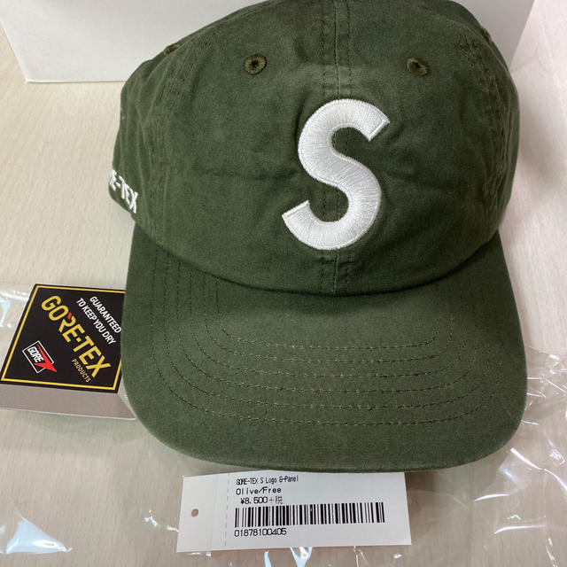 オリーブ状態supreme GORE-TEX S Logo 6-Panel キャップ