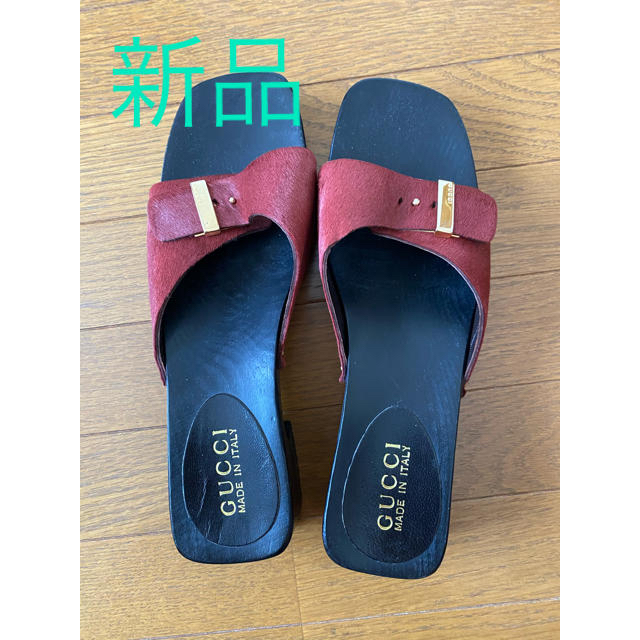 Gucci(グッチ)の【未使用】グッチ　Gucci  サンダル　夏冬兼用　24.5cm レディースの靴/シューズ(サンダル)の商品写真