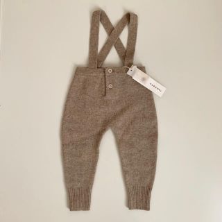 キャラメルベビー&チャイルド(Caramel baby&child )の【emmさま専用】新品タグ付♡ CARAMEL ニットロンパース 12m(ロンパース)