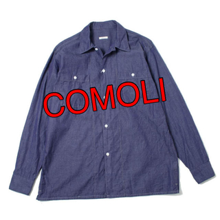 コモリ(COMOLI)のcomoli 2018aw オープンカラーシャツ パープル purple コモリ(シャツ)
