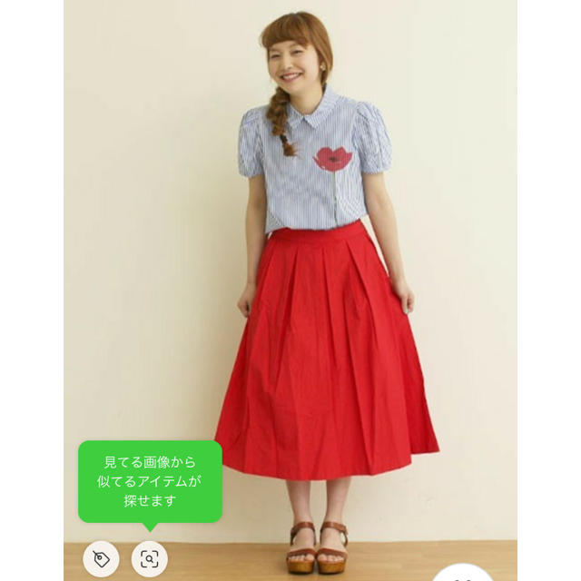 Dot&Stripes CHILDWOMAN(ドットアンドストライプスチャイルドウーマン)のDot and stripes アネモネ転写プリント　シャツブラウス レディースのトップス(シャツ/ブラウス(半袖/袖なし))の商品写真