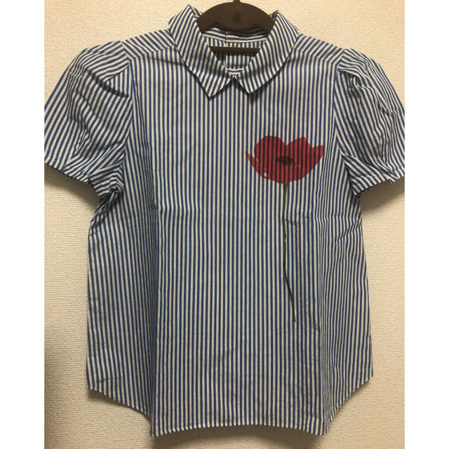 Dot&Stripes CHILDWOMAN(ドットアンドストライプスチャイルドウーマン)のDot and stripes アネモネ転写プリント　シャツブラウス レディースのトップス(シャツ/ブラウス(半袖/袖なし))の商品写真