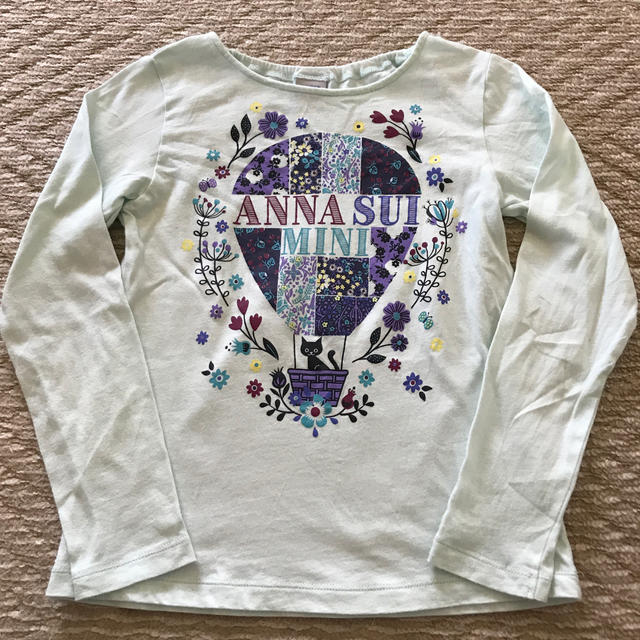 ANNA SUI mini(アナスイミニ)のアナスイ  ANNASUI  長袖　カットソー　Tシャツ　130 キッズ/ベビー/マタニティのキッズ服女の子用(90cm~)(Tシャツ/カットソー)の商品写真