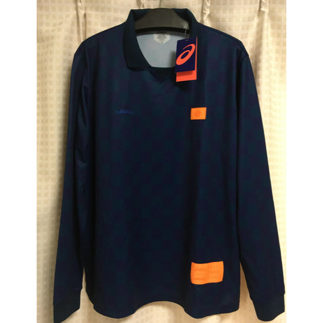 asics(アシックス)のasics x ballaholic LongTee mako blue L スポーツ/アウトドアのスポーツ/アウトドア その他(バスケットボール)の商品写真