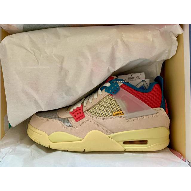 新品即決 RETRO 4 JORDAN AIR NIKE - NIKE SP 27 AJ4 UNION スニーカー