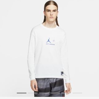 フラグメント(FRAGMENT)のFRAGMENT × NIKE AIR JORDAN ホワイト ロングスリーブ (Tシャツ/カットソー(七分/長袖))