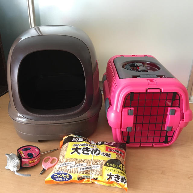 Richell(リッチェル)のにゃんとも清潔トイレ　システムトイレ　キャリー　おまけ付き その他のペット用品(猫)の商品写真