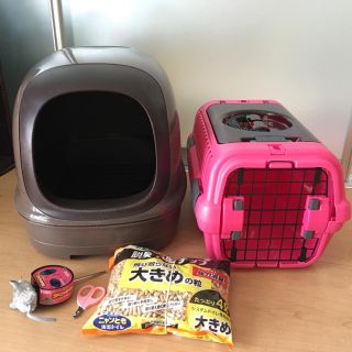 リッチェル(Richell)のにゃんとも清潔トイレ　システムトイレ　キャリー　おまけ付き(猫)