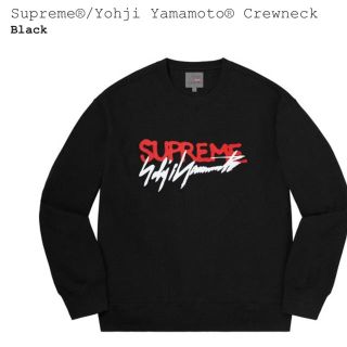 シュプリーム(Supreme)のsupreme crewneck black L Yohji Yamamoto(スウェット)