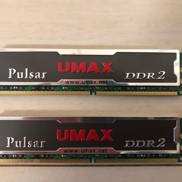 デスクトップ用メモリー DDR2 4GB(2GB×2) PC2-6400 スマホ/家電/カメラのPC/タブレット(PCパーツ)の商品写真