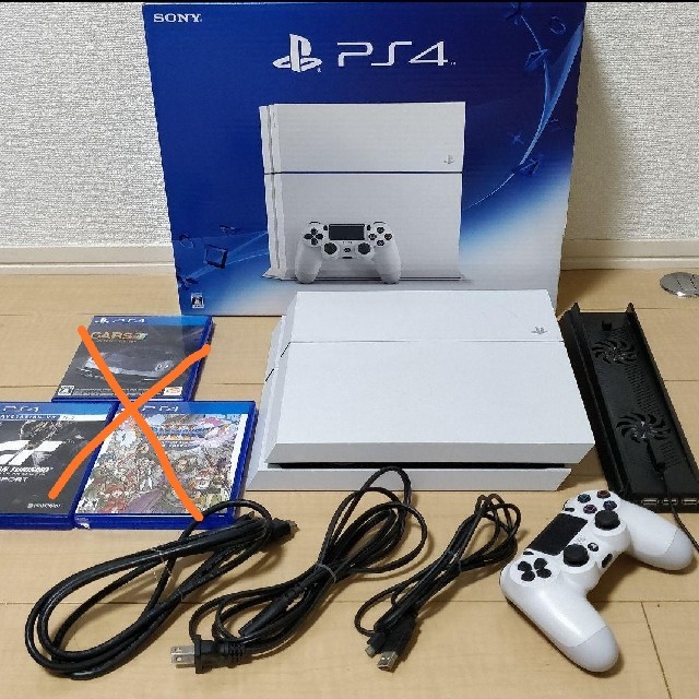 PS4 本体 グレイシャーホワイト 1TB HDD 換装済 - 家庭用ゲーム機本体