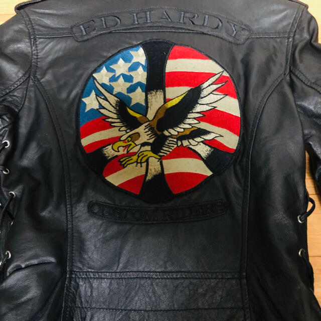 Ed Hardy(エドハーディー)のエドハーディライダースジャケット レディースのジャケット/アウター(ライダースジャケット)の商品写真