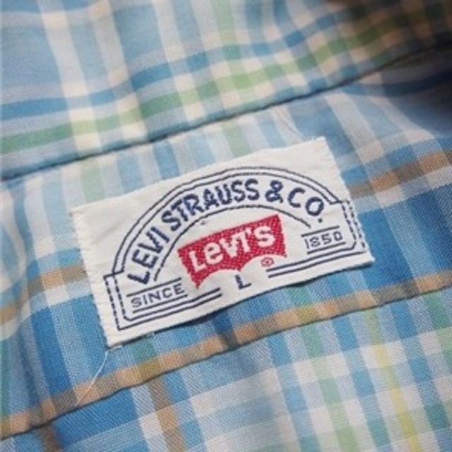 Levi's(リーバイス)の実寸XL 80s ビッグシルエット Levis シャツ USA製 古着 b246 メンズのトップス(シャツ)の商品写真
