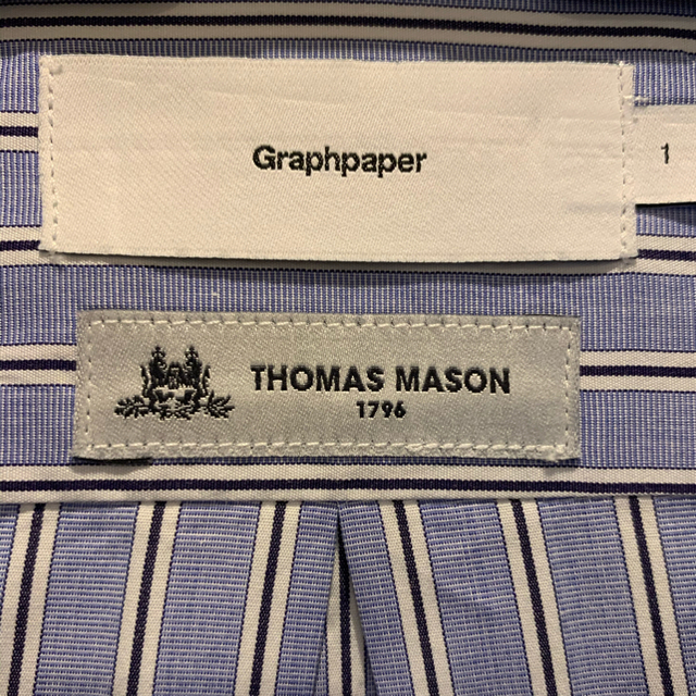 グラフペーパー THOMAS MASON L/S B.D Box Shirt