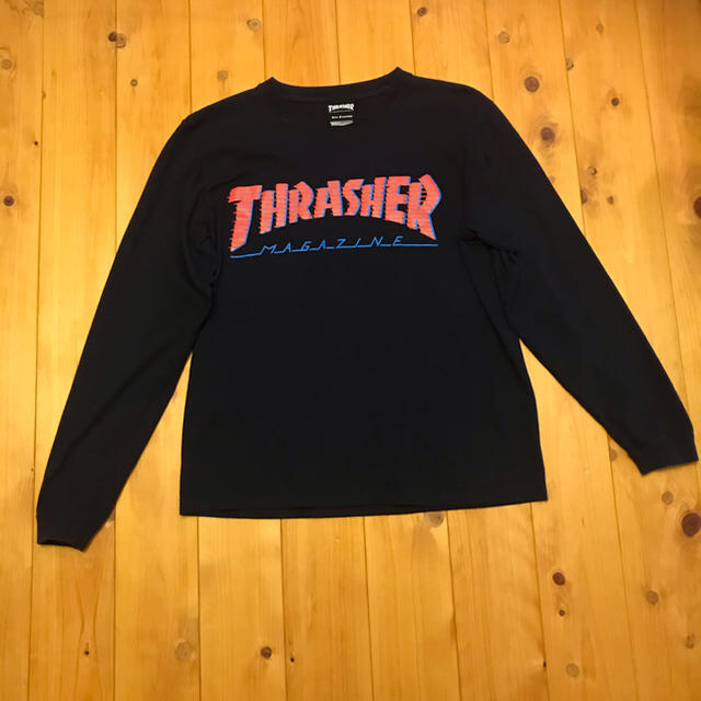 THRASHER(スラッシャー)のTHRASHER 濃紺長袖Tシャツ レディースのトップス(シャツ/ブラウス(長袖/七分))の商品写真