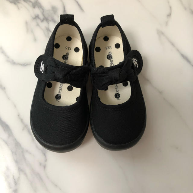 BeBe - Bebe 13.5㎝ 黒リボン靴の通販 by ria♡'s shop|ベベならラクマ