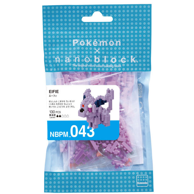 ポケモン(ポケモン)の新品未開封　ポケモン　ナノブロック　エーフィ エンタメ/ホビーのおもちゃ/ぬいぐるみ(模型/プラモデル)の商品写真