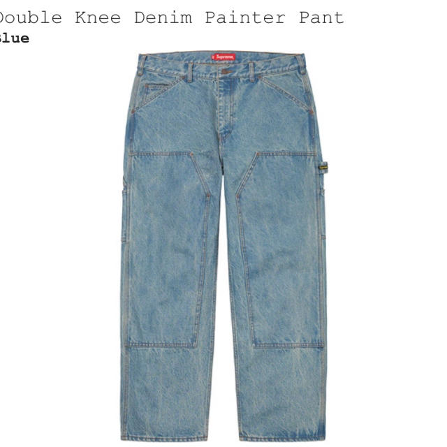 新品●34 Double Knee Denim Painter Pant