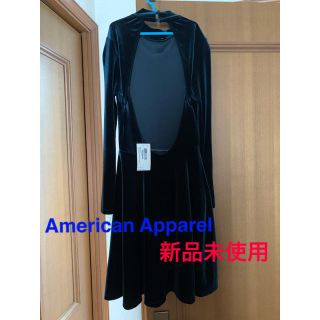 アメリカンアパレル(American Apparel)の【新品未使用】バックオープンドレス　American Apparel (ミディアムドレス)