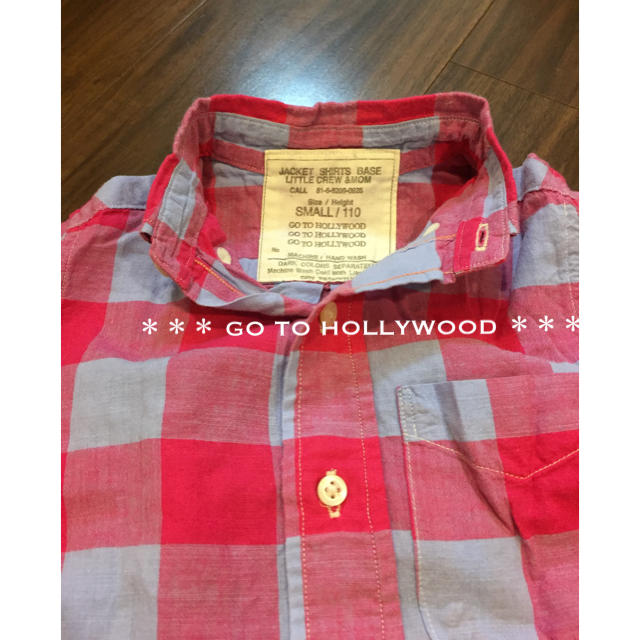 GO TO HOLLYWOOD(ゴートゥーハリウッド)のGO TO HOLLYWOOD ゴートゥーハリウッド チェック シャツ 110 キッズ/ベビー/マタニティのキッズ服男の子用(90cm~)(ブラウス)の商品写真