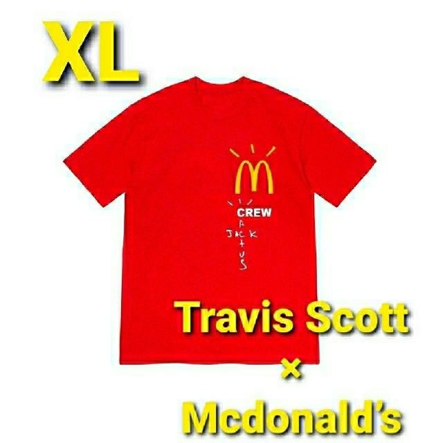 Tシャツ/カットソー(半袖/袖なし)[新品] Travis Scott x McDonald's Crew TEE