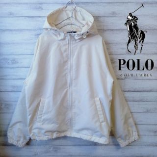 ポロラルフローレン(POLO RALPH LAUREN)のPOLO ポロ　ラルフローレン　ナイロンジャケット　フルジップ　ホワイト(ナイロンジャケット)