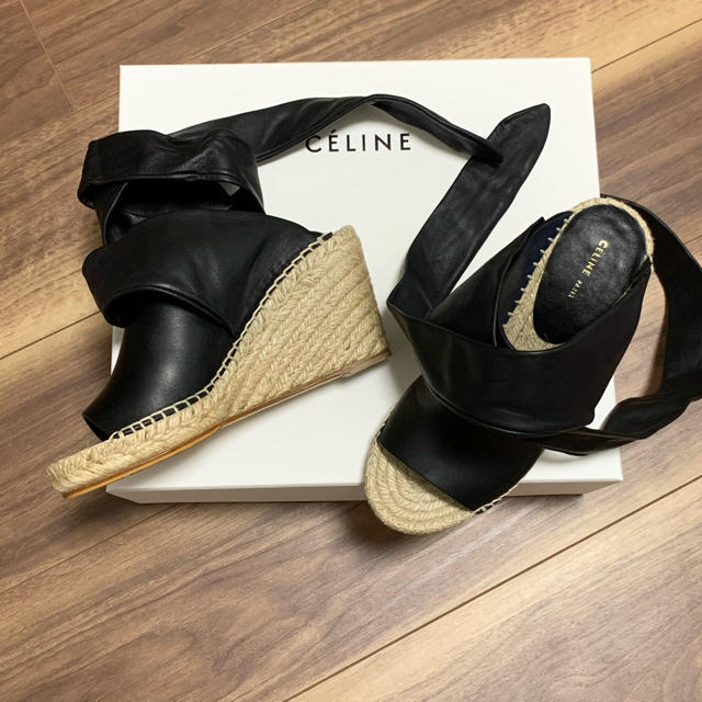 celine - ⭐︎最終値下 celine セリーヌ サンダル エスパドリーユ 試着のみの未使用の通販 by あん｜セリーヌならラクマ