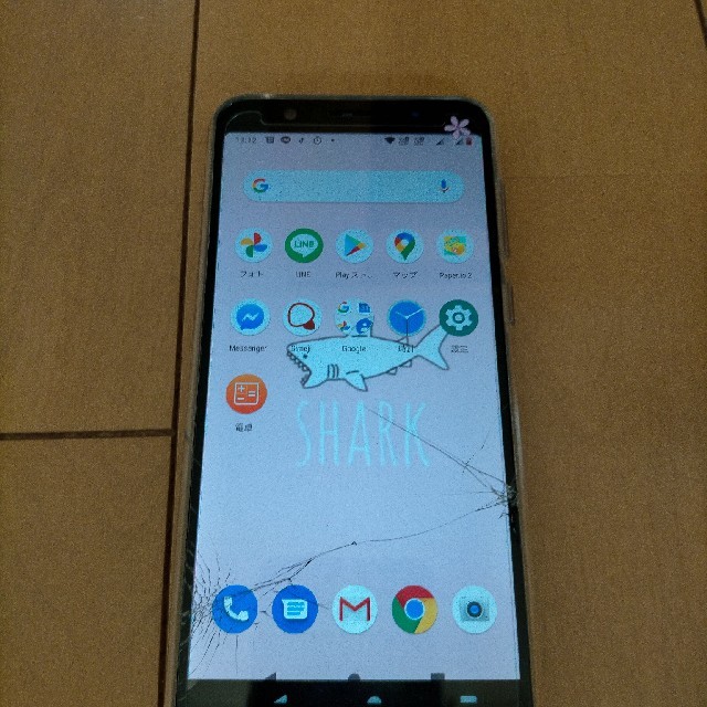 ASUS(エイスース)の ZenFone Max Pro (M1)     画面割れ　X00TDB スマホ/家電/カメラのスマートフォン/携帯電話(スマートフォン本体)の商品写真