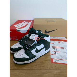 ナイキ(NIKE)のダンク ハイ プログリーン 26.5 dunk high green グリーン(スニーカー)