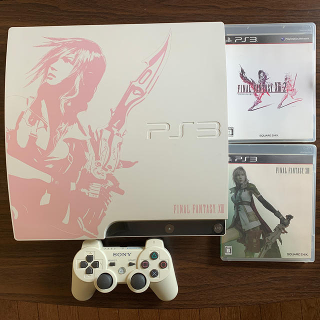 PS3本体【ジャンク】ライトニングエディション250G、充電スタンド、ソフト