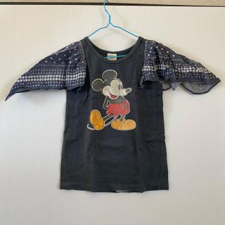 デニムダンガリー(DENIM DUNGAREE)のノースリーブ バンダナ柄袖付き ミッキー 140(Tシャツ/カットソー)