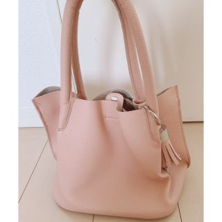 ザラ(ZARA)のZARA basic バッグ　ピンク(ハンドバッグ)