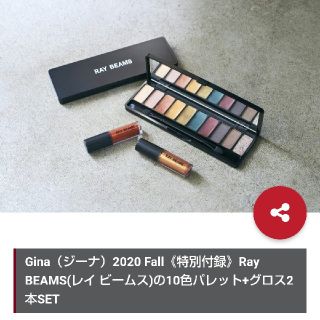 レイビームス(Ray BEAMS)の Gina 2020 Fall 【付録】 Ray BEAMS 秋の10(アイシャドウ)