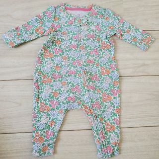 ベビーギャップ(babyGAP)のbabyGAP  花柄 カバーオール ファスナー付き(カバーオール)