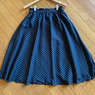 ストロベリーフィールズ(STRAWBERRY-FIELDS)の【mimi様専用】美品♡ストロベリーフィールズ　ドット柄スカート(ひざ丈スカート)