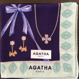 アガタ(AGATHA)の【新品】AGATA シルク混 大判ハンカチ(ハンカチ)
