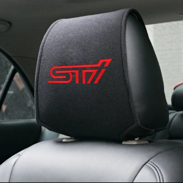 スバル(スバル)のSTI SUBARU ヘッドレストカバー インプレッサ レヴォーグ BRZ 自動車/バイクの自動車(車内アクセサリ)の商品写真