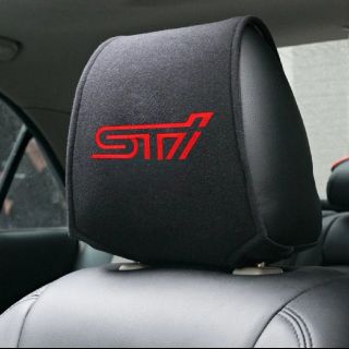 スバル(スバル)のSTI SUBARU ヘッドレストカバー インプレッサ レヴォーグ BRZ(車内アクセサリ)