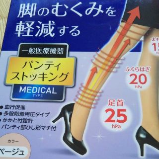 タイムセール 脚のむくみを軽減するパンテイストッキング(タイツ/ストッキング)