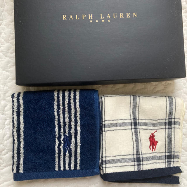 Ralph Lauren(ラルフローレン)の新品本物ラルフローレンポニー刺繍タオルハンカチミニタオルハンドタオルフェイス2枚 メンズのファッション小物(ハンカチ/ポケットチーフ)の商品写真