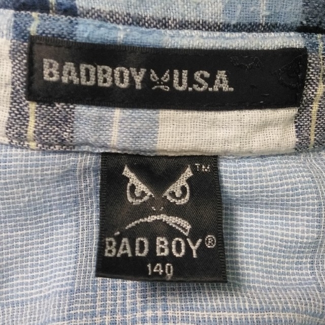 BADBOY(バッドボーイ)のチェック柄シャツ キッズ/ベビー/マタニティのキッズ服男の子用(90cm~)(ブラウス)の商品写真